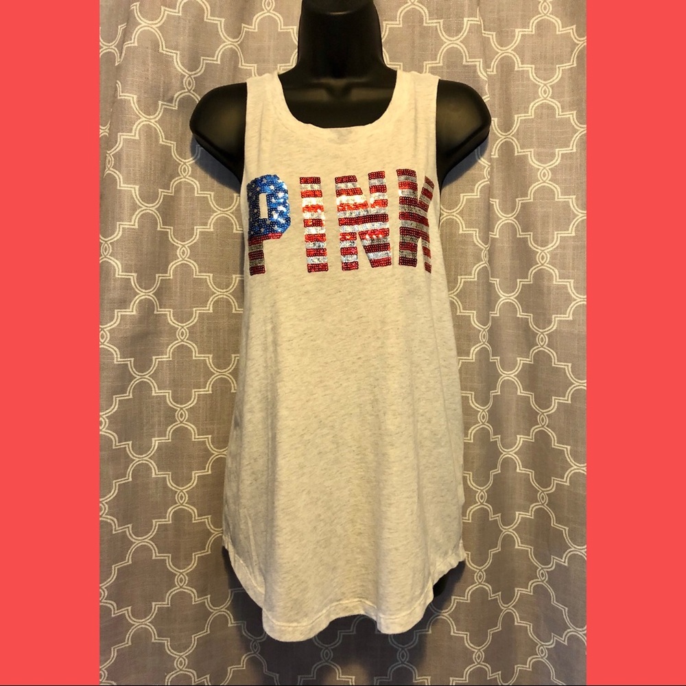 Victoria’s Secret PINK sequin patriotic tank